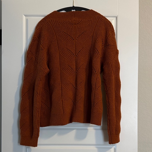 Hem & Thread Rust Button-Up Cardigan - Picture 6 of 6